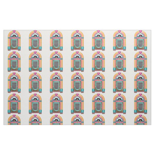 Fabric - Pop Art Jukebox Stoff (Fat Quarter (45,7 x 55,9 cm))