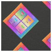 FABRIC - POP ART WINE STOFF (Nahaufnahme)