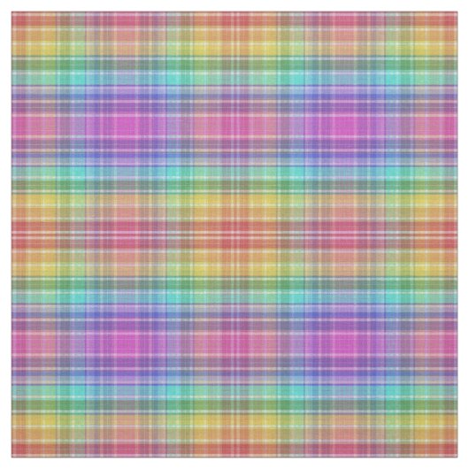 Fabric - Rainbow Madras Stoff (Muster)