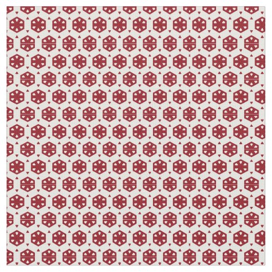 Fabric - Red Florets Stoff (Nahaufnahme)