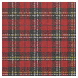 Fabric - Red Tartan Macpherson Clan Stoff