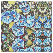 Fabric - SG Blue Morning Glories Stoff (Nahaufnahme)
