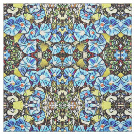 Fabric - SG Blue Morning Glories Stoff