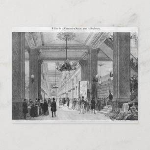 Fabric Shop, rue de la Chaussee d'Antin Postkarte
