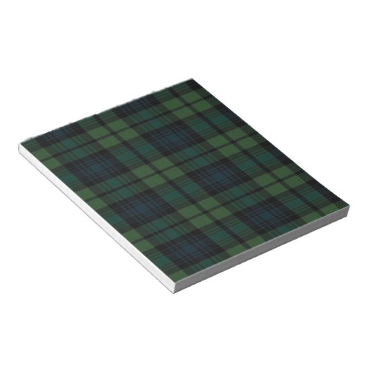 Fabric Tartan Notepad Notizblock (angewinkelt)