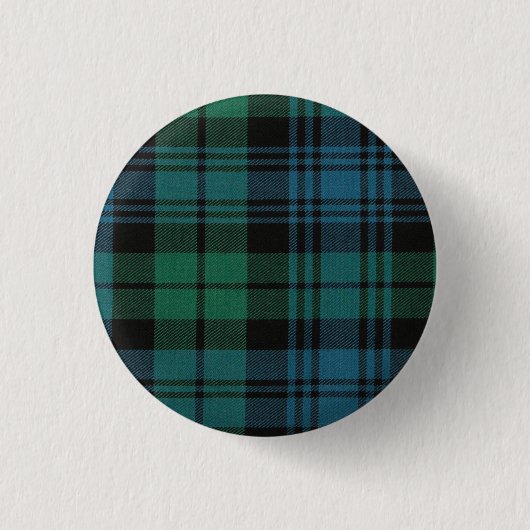 Fabric Tartan Round Button (Vorderseite)
