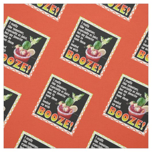FABRIC - Tomaten? Laden Sie sie mit BOOZE hoch! Stoff (Muster)