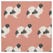 Fabric vom tibetischen Spaniel (B&W) Stoff (Muster)