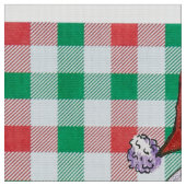 Fabric von Herz und Snowman Friends Stoff (Nahaufnahme)