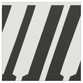 Fabric White Piano Keys Stoff