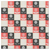 Fabric with a pattern with contrasting squares stoff (Nahaufnahme)