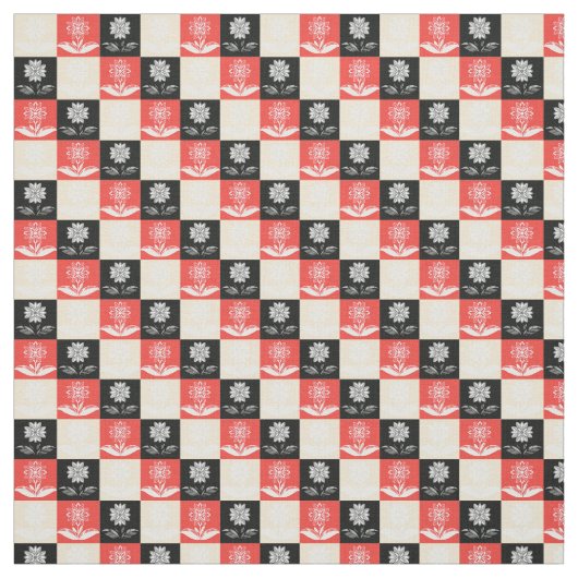 Fabric with a pattern with contrasting squares stoff (Muster)