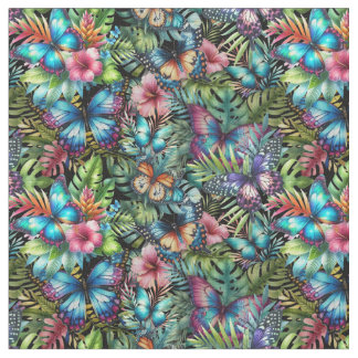 Fabric with snowstorms “Flight in the jungle” Stoff