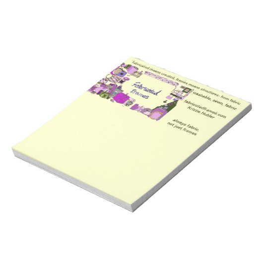 fabricatedframes.com Logo Editor Notizblock (Rotiert)