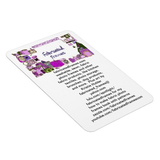 fabricatedframes.com Logo Premium Flexi Magnet (Rechte Seite)