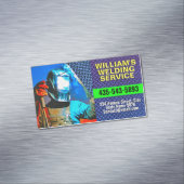 Fabrication Contractor, Professional Metal Welding Magnetische Visitenkarte (Beispiel)