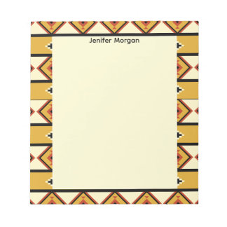 Fabrics Border Stylish Patterns Personalized Notizblock