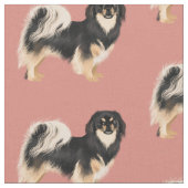 Fabrik des tibetischen Spaniers (Tri): Baumwolle ( Stoff (Nahaufnahme)