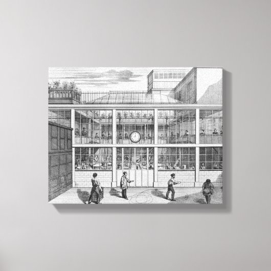 Fabrik für Schießpatronen, Usine Chaudun Leinwanddruck (Vorderseite)