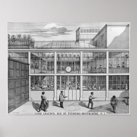 Fabrik für Schießpatronen, Usine Chaudun Poster (Vorne)