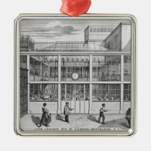 Fabrik für Schrotflintepatronen, Usine Chaudun Ornament Aus Metall