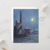 Fabrik im Mondschein (urbane Landschaft) (Luce) Karte (Vorderseite/Rückseite Beispiel)