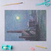 Fabrik im Mondschein (urbane Landschaft) (Luce) Seidenpapier (Basteln)