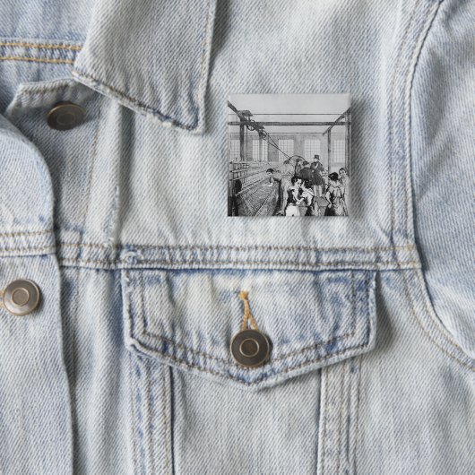 Fabrik-Kind- oder Liebe conquerd Furcht Button (Beispiel)
