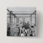 Fabrik-Kind- oder Liebe conquerd Furcht Button (Vorderseite)