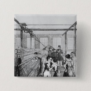 Fabrik-Kind- oder Liebe conquerd Furcht Button