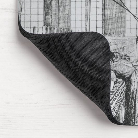 Fabrik-Kind- oder Liebe conquerd Furcht Mousepad (Ecke)