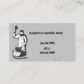 Fabrikation von Schwarzschmiedekunstwerk Visitenkarte (Rückseite)