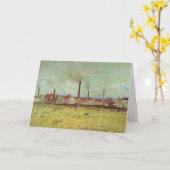 Fabriken in Asnieres von Vincent van Gogh Karte (Gelbe Blume)