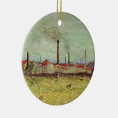 Fabriken in Asnieres von Vincent van Gogh Keramik Ornament (Rechts)