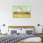Fabriken in Asnieres von Vincent van Gogh Leinwanddruck (Insitu (Schlafzimmer))