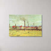 Fabriken in Asnieres von Vincent van Gogh Leinwanddruck (Vorderseite)