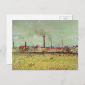 Fabriken in Asnieres von Vincent van Gogh Postkarte (Vorne/Hinten)