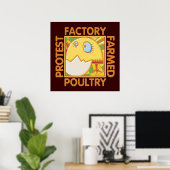 Fabrikische Tierrechte Poster (Heimbüro)