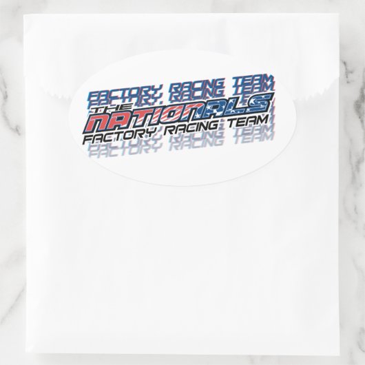 Fabrikovalaufkleber Ovaler Aufkleber (Tasche)