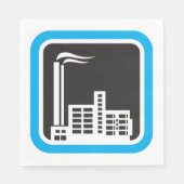 Fabrikpapier Napkins Serviette (Vorderseite)