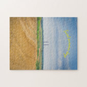 Fabrikschornsteine mit gelbem Feld Puzzle (Horizontal)