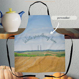 Fabrikschornsteine mit gelbem Feld Schürze