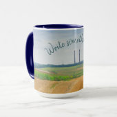 Fabrikschornsteine mit gelbem Feld Tasse (Vorderseite Links)