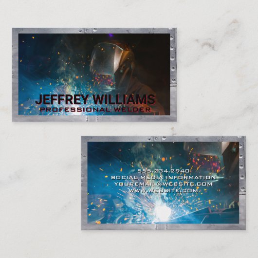 Fabrikschweißfabrikation Visitenkarte (Vorne/Hinten)