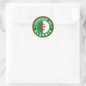 fabrique algerie-flagge runder aufkleber (Tasche)