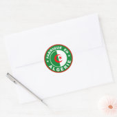 fabrique algerie-flagge runder aufkleber (Umschlag)
