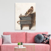 Fabritius Die Goldfinch Malerei Art Print Leinwanddruck (Insitu (Wohnzimmer))