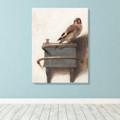 Fabritius Die Goldfinch Malerei Art Print Leinwanddruck (Insitu (Holzboden))