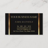 Fabu-Lips mit Gold Confetti Visitenkarte (Rückseite)