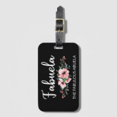 Fabuela Definition I - Fabulous Abuela Flower Gepäckanhänger (Vorderseite Vertikal)